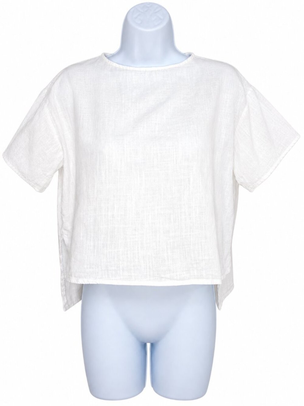 Princess Polly Oversized White Cotton Top | Size US 0 - Picture 2 of 11